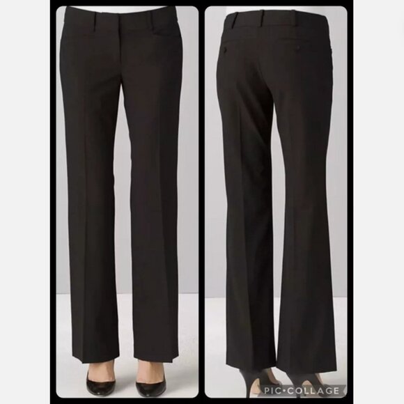 NWT Michael Kors Gramercy Fit Brown Cotton Blend Flare Leg Pants Size 2 - Picture 1 of 13